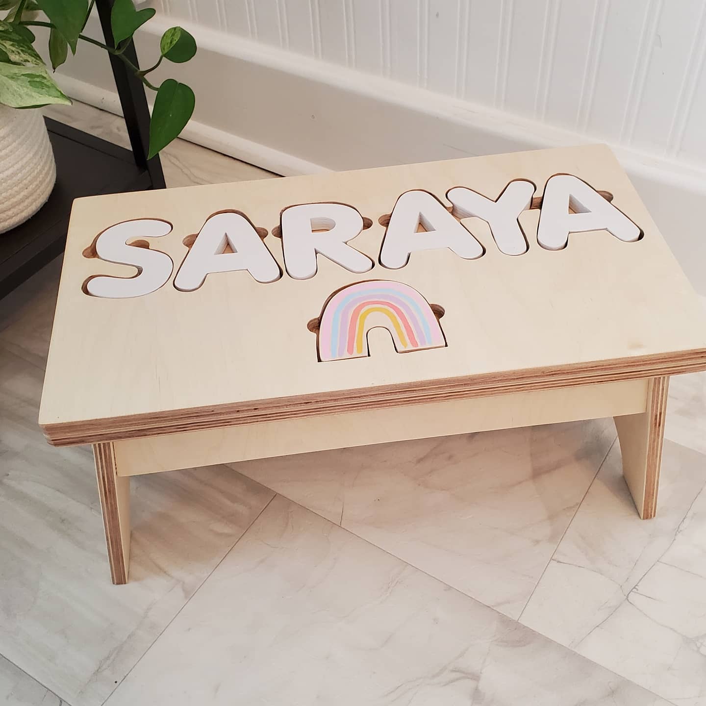 Personalized puzzle hotsell stools for toddlers